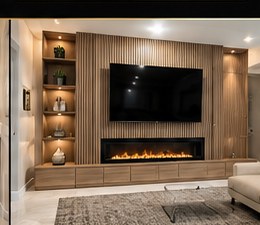 Living room feature wall